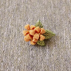 Golden Joy Woven Brooch